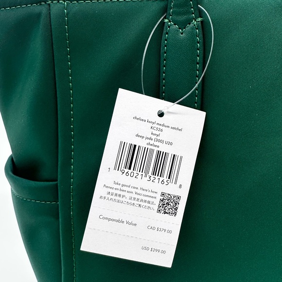 Kate Spade Medium Chelsea Satchel Bag Green - Picture 12 of 12